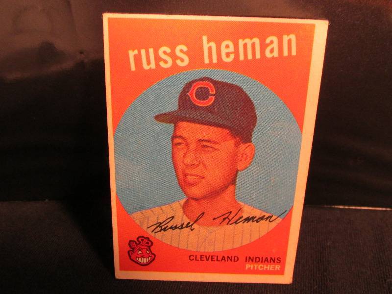 1959 Topps Russ Heman sports card...