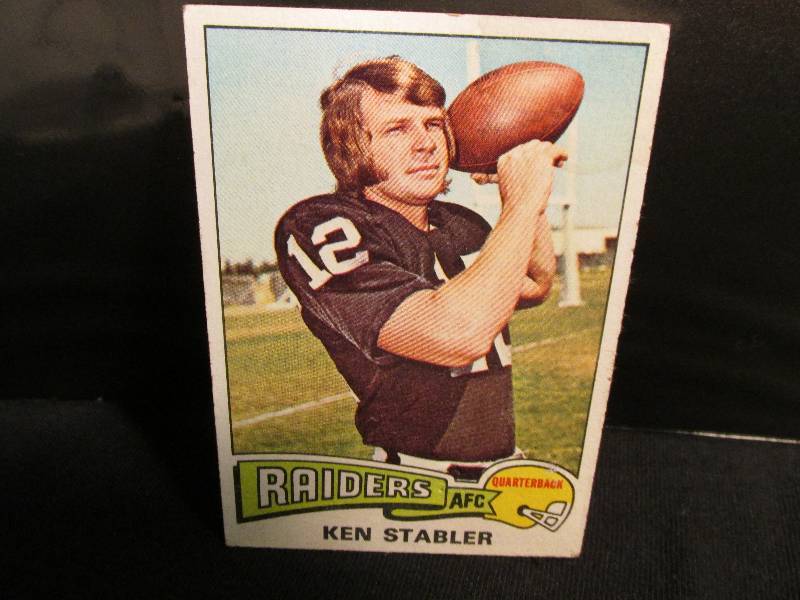 1973 Topps ken stabler sports card...