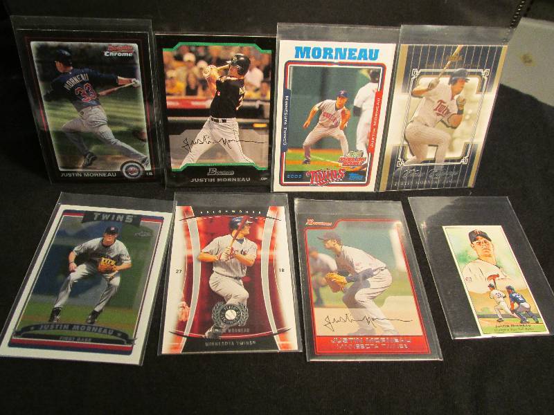 8 Justin Morneau sports cards ...