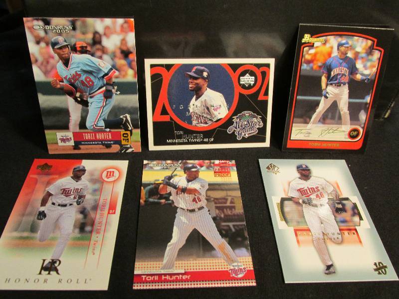 6 Torii Hunter sports cards ...