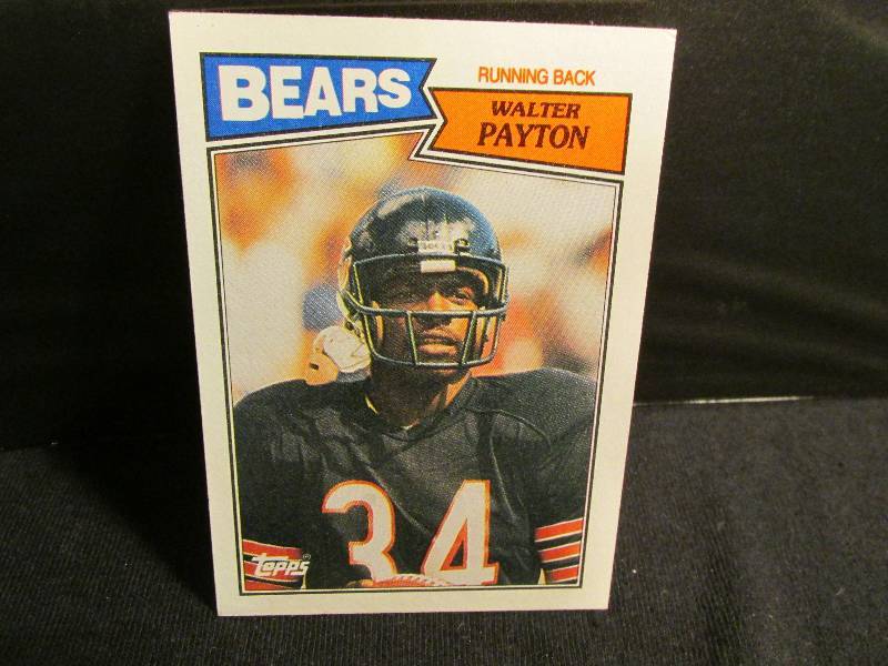 1987 Topps Walter Payton sports car...