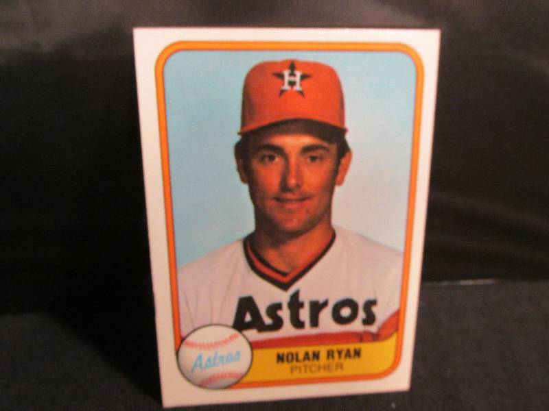 1981 Fleer Nolan Ryan sports card ...