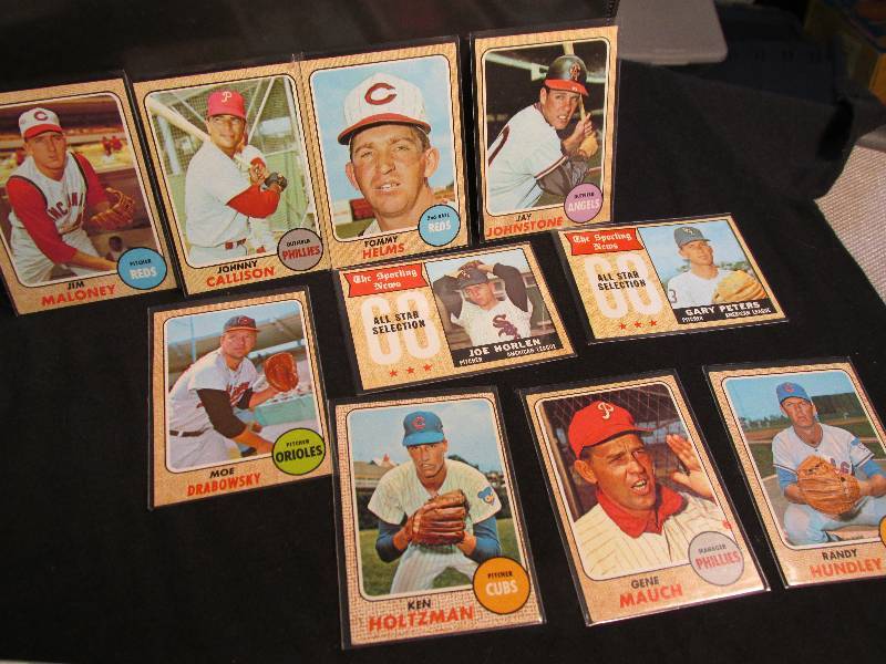 lot of 1968 Topps baseball sports c...