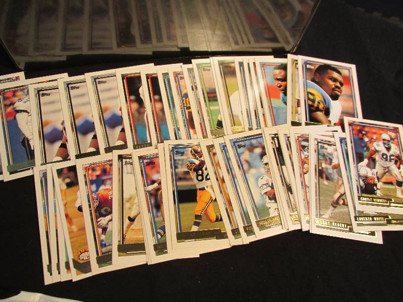 lot of 1992 Topps Gold football spo...