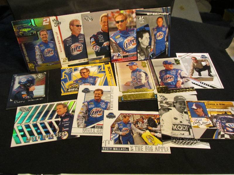 lot of Rusty Wallace sports cards ...