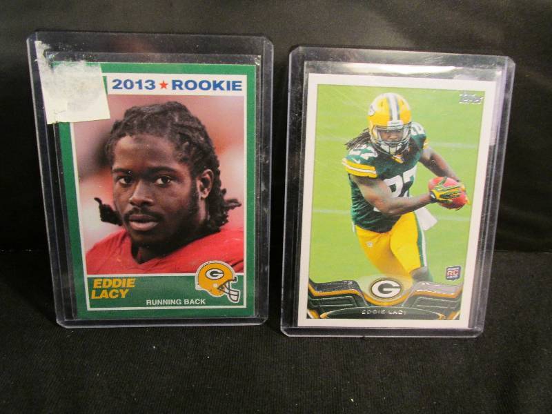 2013 Eddie Lacy Topps and Score roo...