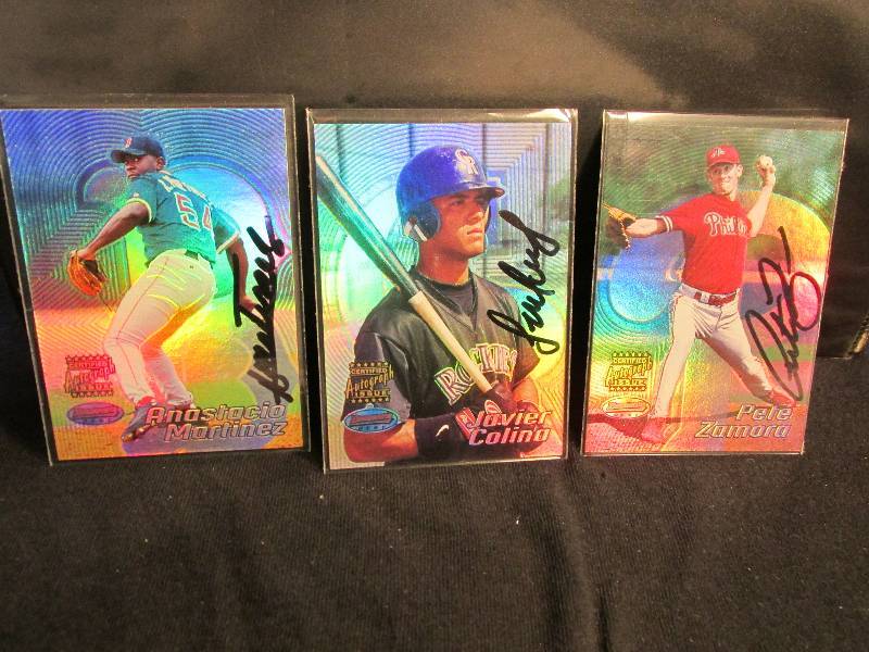 3 2002 bowman best autograph rookie...