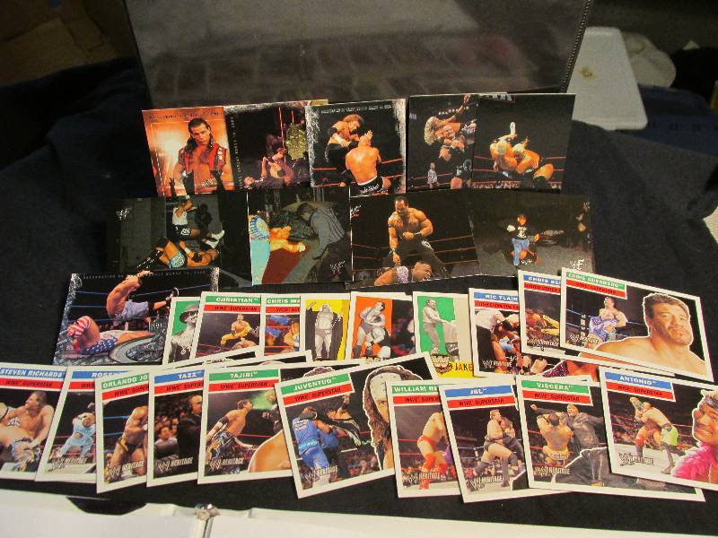 lot of WWE sports cards ...