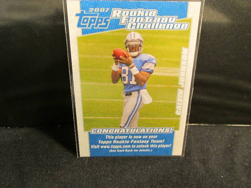 2007 Topps Calvin Johnson Rookie sp...