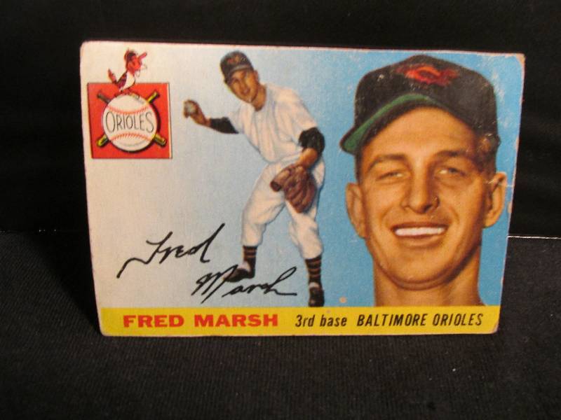 1955 Topps Fred Marsk sports card ...