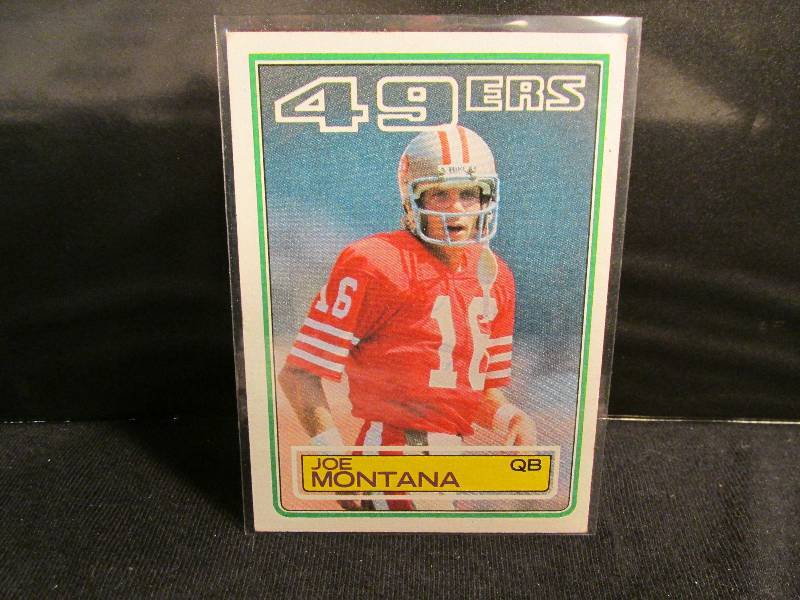 1983 Topps Joe Montana sports card ...