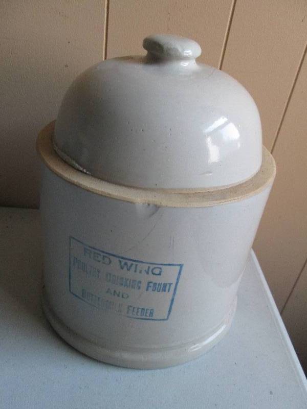Red Wing poultry drinking fount and...