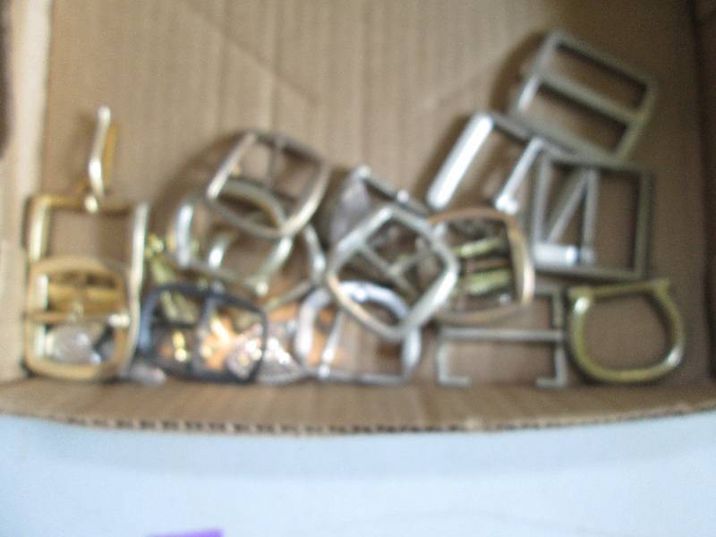 20 belt buckles and tips...