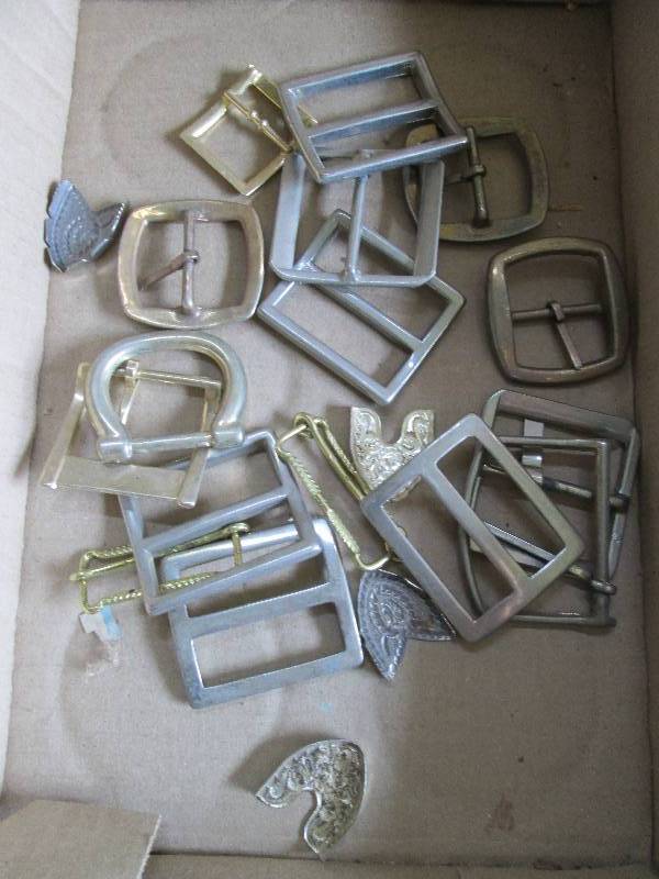 20 belt buckles and tips...