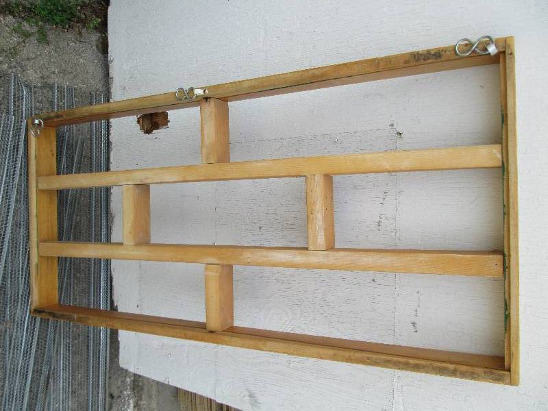 hanging wooden shelf 43 wide, 20...