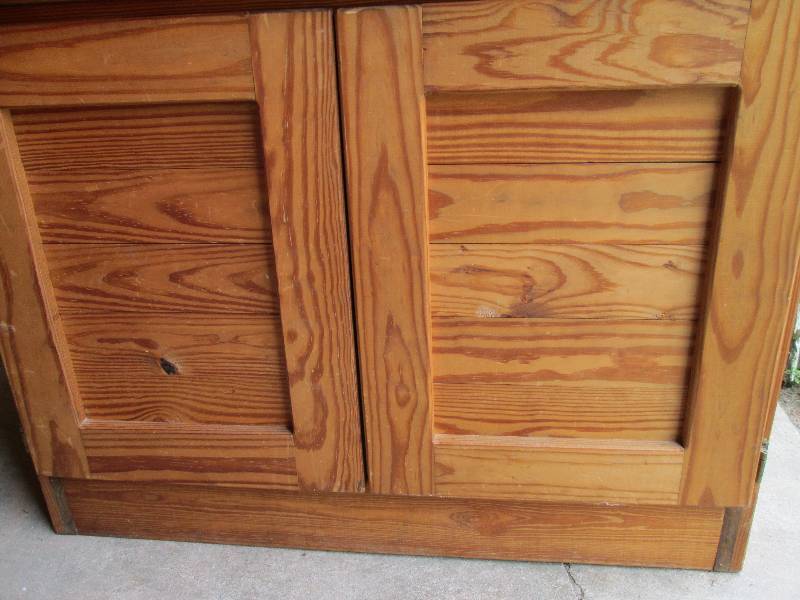 solid wood cabinet with pole and pl...