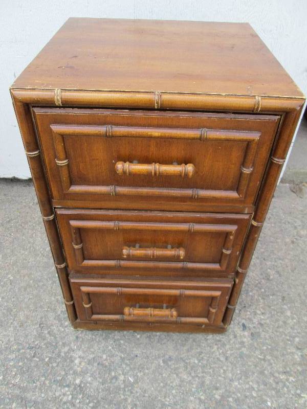 bamboo look 3 drawer stand 29 tal...