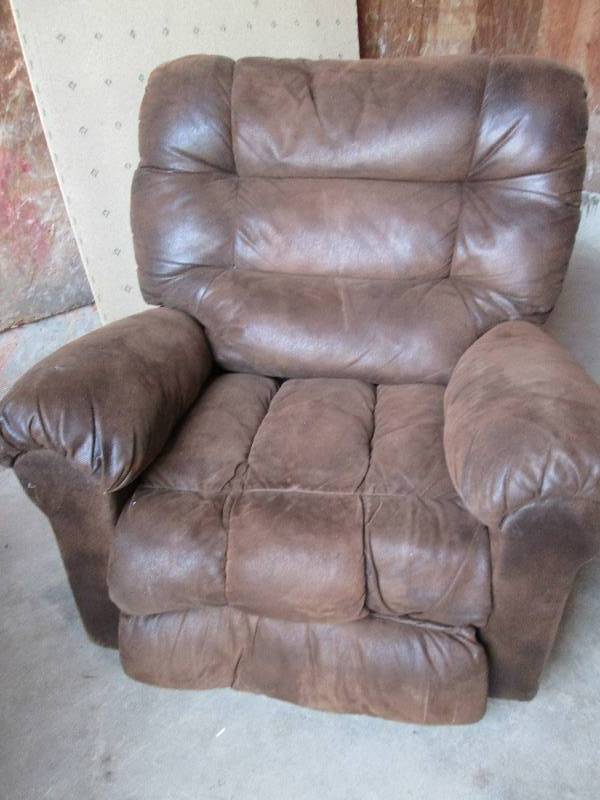 nice plush brown recliner ...