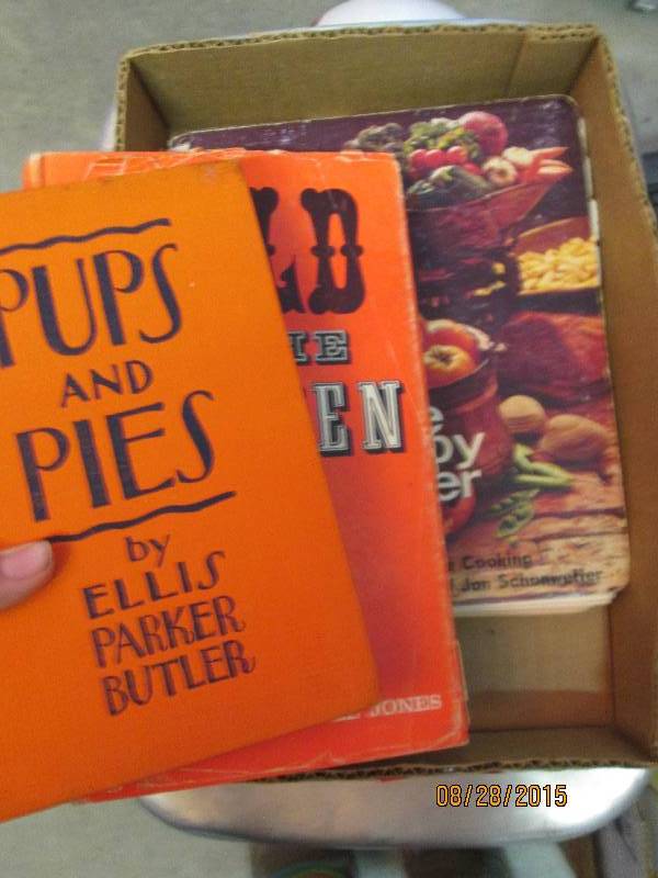 3 cookbooks, The Happy Dieter, Pups...