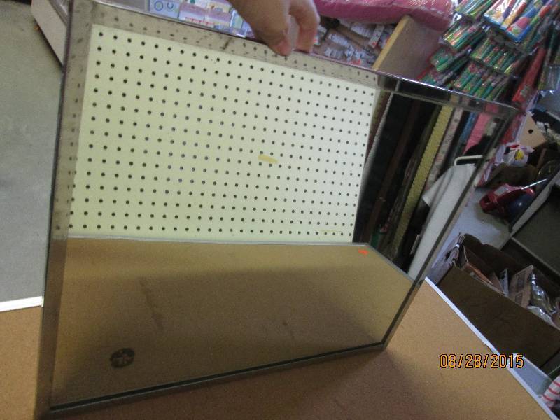 Heavy duty metal framed mirror, 20....