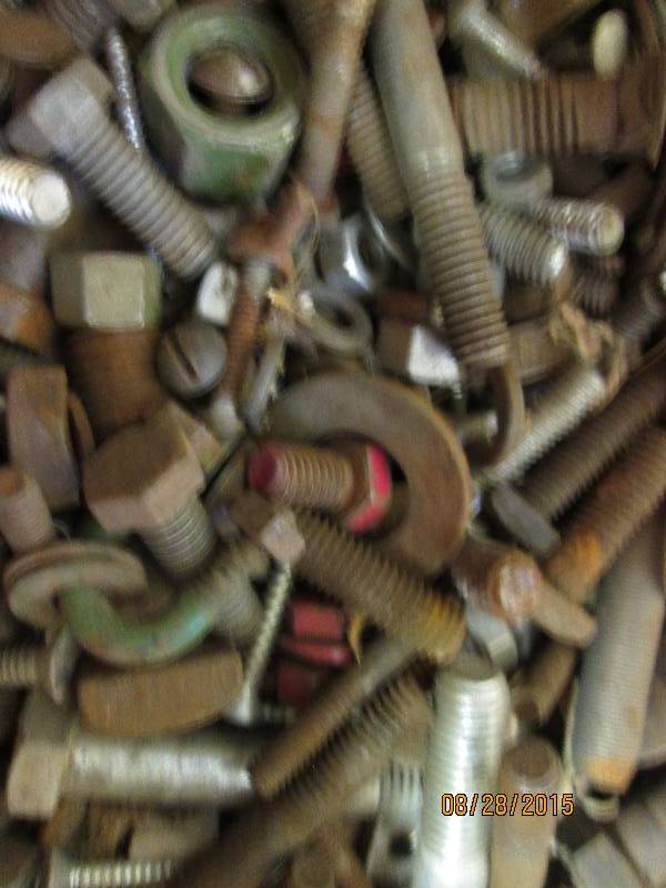 12 lbs of nuts, bolts, washers, loc...