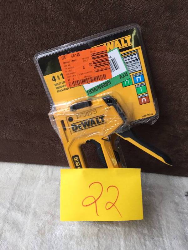 lot 22 image: Dewalt Stapler