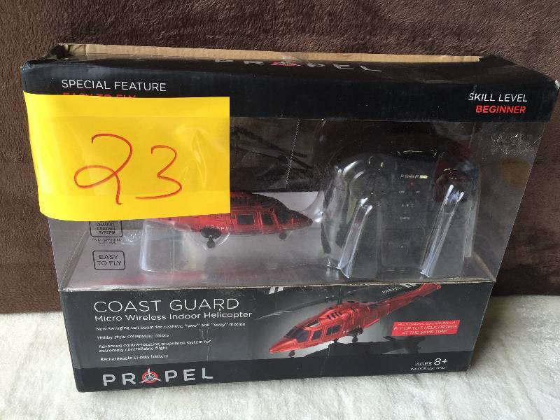 lot 23 image: Coast Guard Micro Wireless  Helicopter