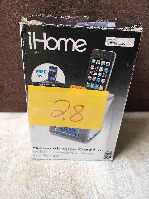 lot 28 image: iHome Dock and Clock Station