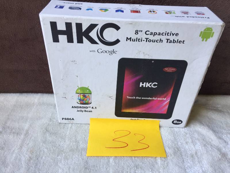 lot 33 image: HKC 8 Tablet with Google
