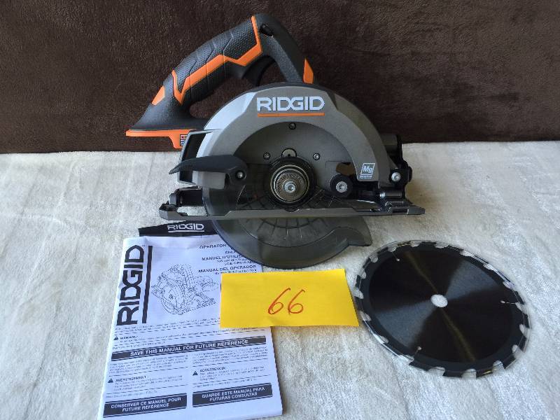 lot 66 image: Ridgid 18V Circular Saw Tool Only