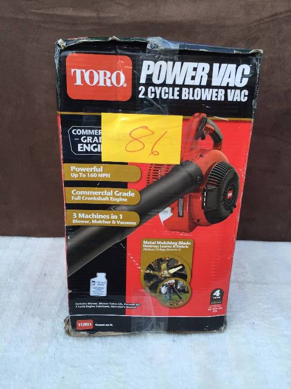 lot 86 image: Toro Power Vac 2 Xcycle Blower