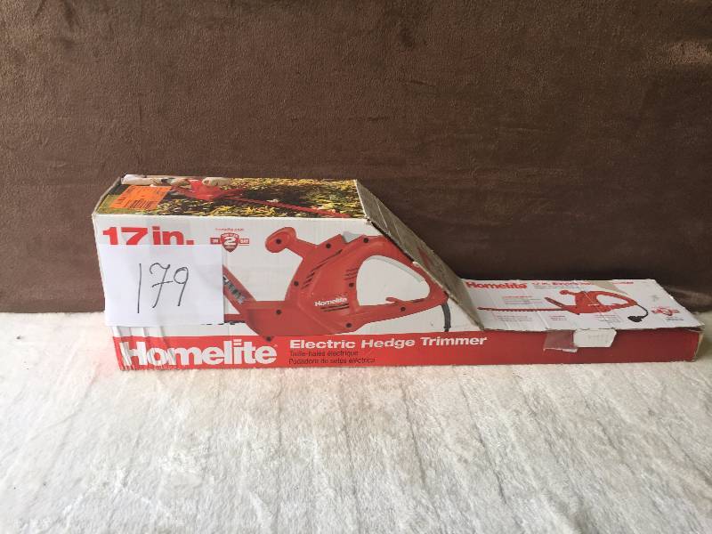 lot 179 image: Homelite Electric Hedge Trimmer