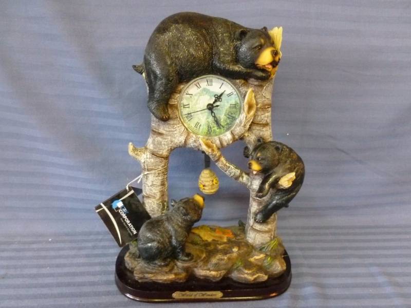 Bear Mantle Clock