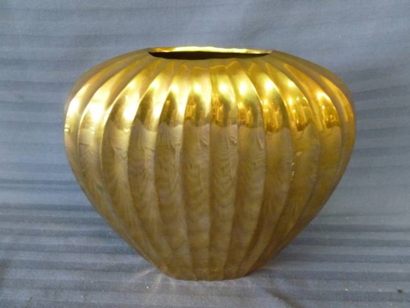 Cast Brass Vase