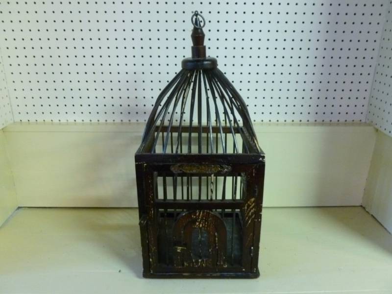 Wooden Bird Cage