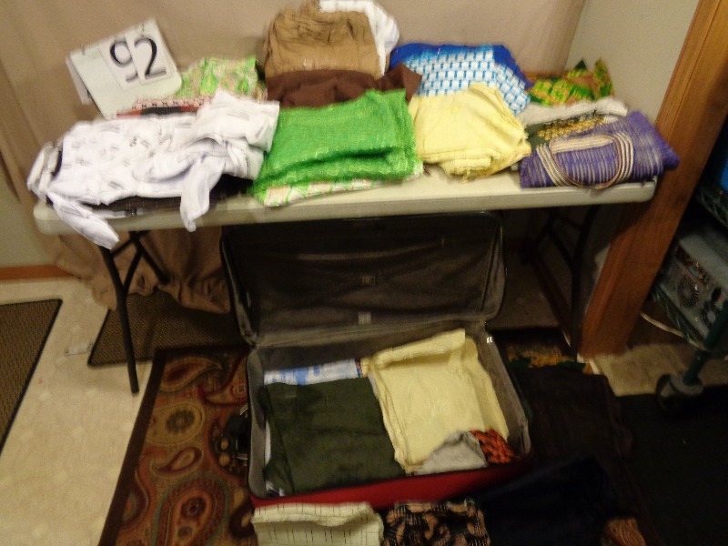 Suitcase FULL of African Style Clothing