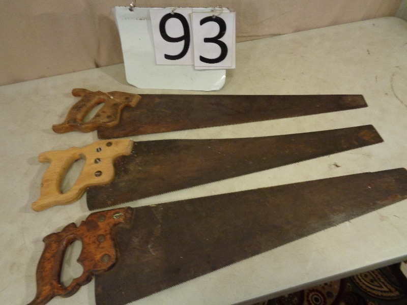 3 Old Hand Saws