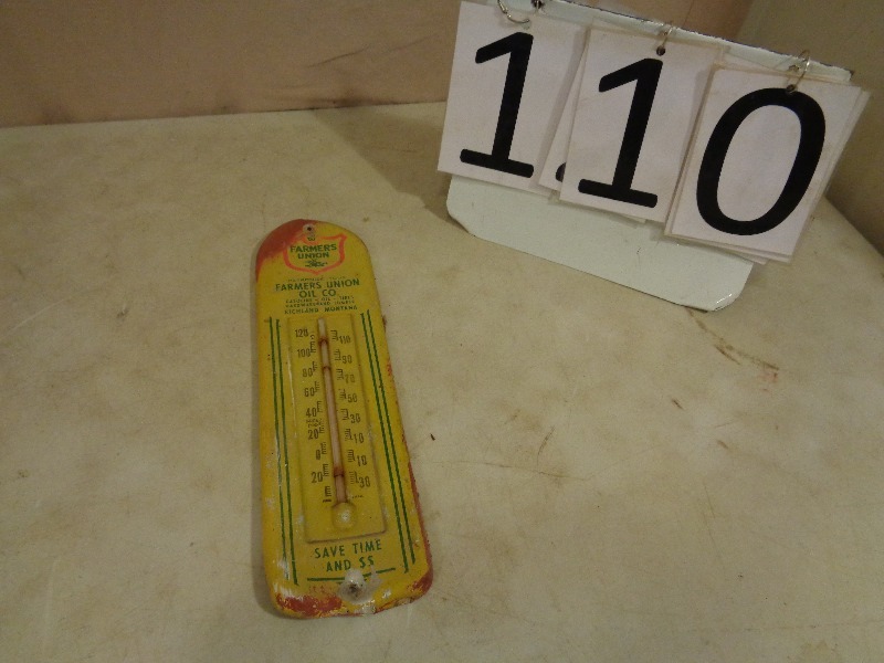 Old Farmers Union Thermometer