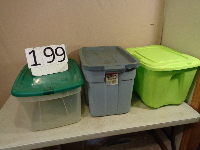 3 Totes with Lids