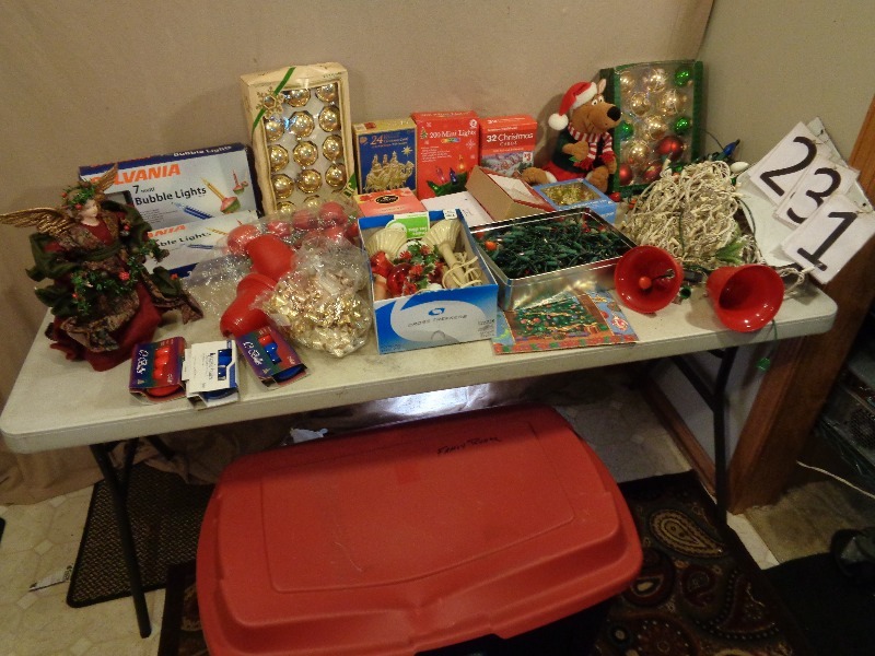 Tote Full of Christmas Items
