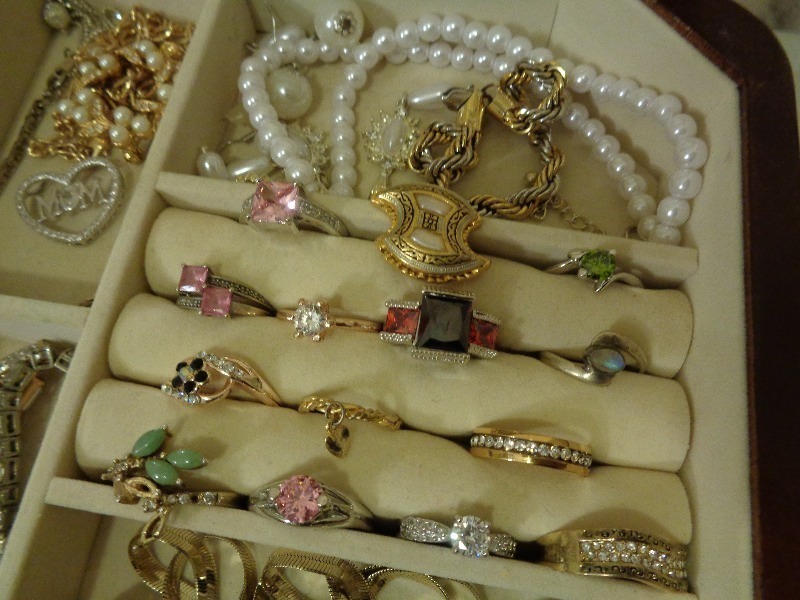 Jewelry Box Full Of Assorted Jewelry