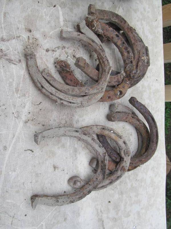 lot 66 image: Vintage horse shoes