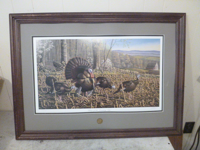 National Wild Turkey Federation Stamp Print Northstar Kimball August Consignments 4 K Bid