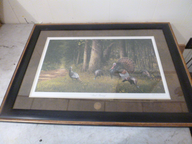 lot 12 image: 2006 National Wild Turkey Federation Stamp Print