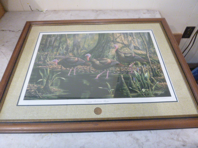 lot 14 image: National Wild Turkey Federal Print