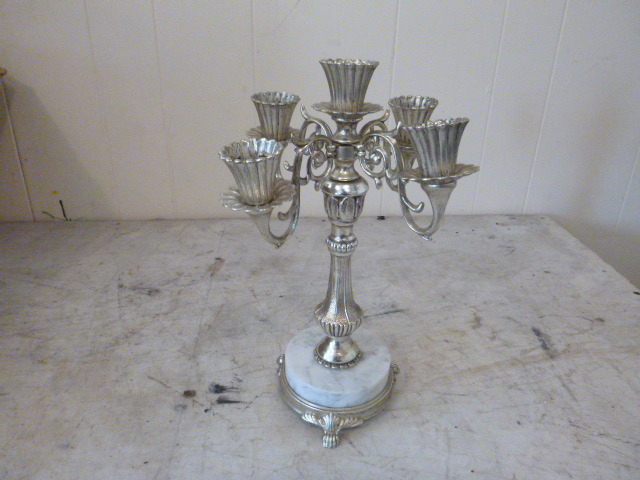 lot 82 image: Silver Candelabra