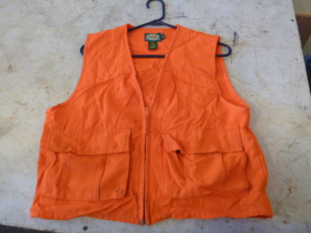 lot 153 image: Cabalas Blaze Orange Hunting Vest