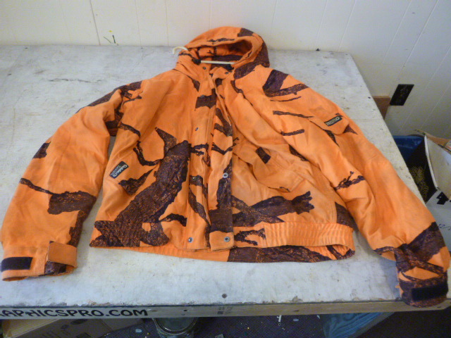 lot 155 image: Tech Breathable Blaze Orange Hunting Jacket
