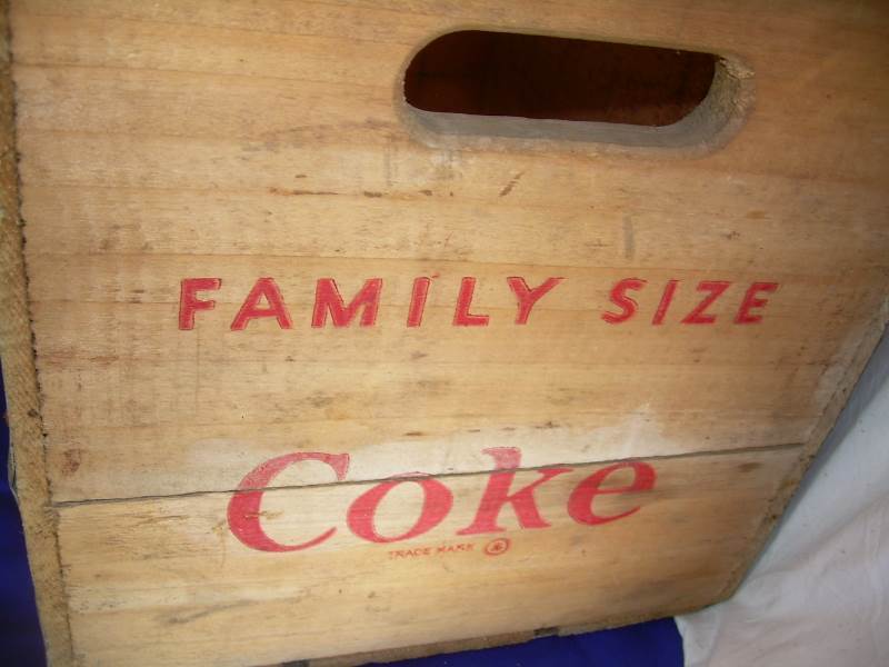 vintage wooden coke crate