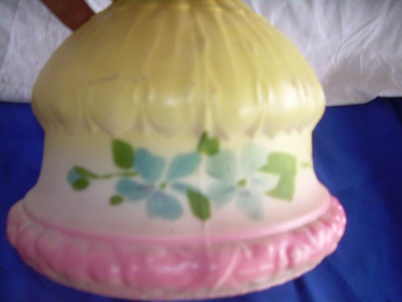 vintage glass lamp shade